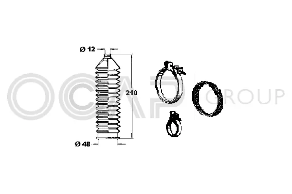 Bellow Kit, steering (0901810)