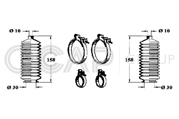 Bellow Kit, steering (0901622)