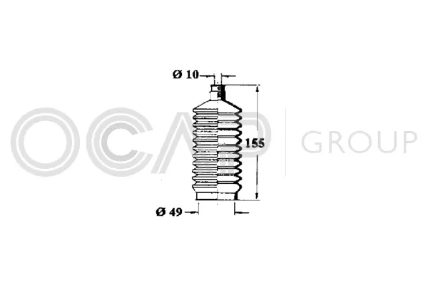 Bellow, steering (1211266)