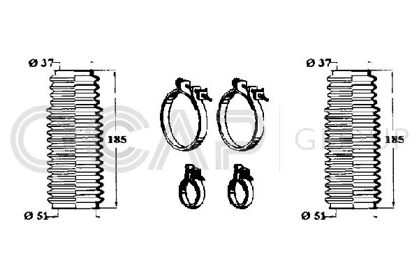Bellow Kit, steering (0902428)