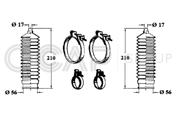 Bellow Kit, steering (0902237)