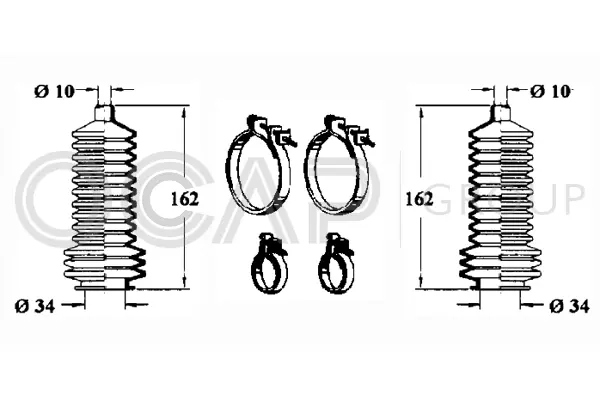 Bellow Kit, steering (0901621)