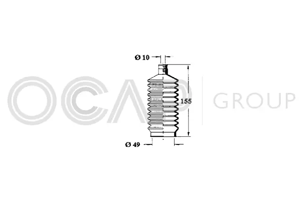 Bellow, steering (1211232)