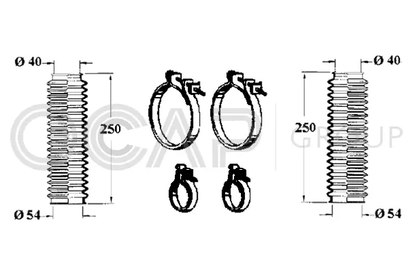 Bellow Kit, steering (0901318)
