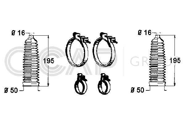 Bellow Kit, steering (0901384)