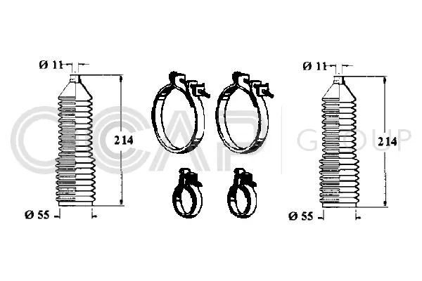 Bellow Kit, steering (0901161)