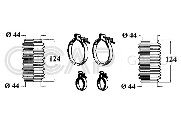 Bellow Kit, steering (0900324)