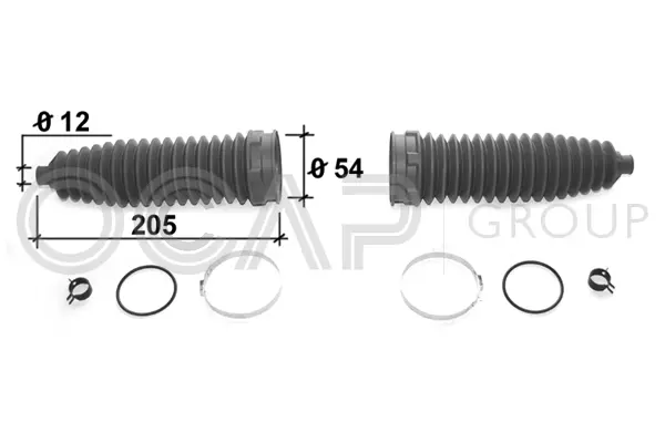 Bellow Kit, steering (0902687)