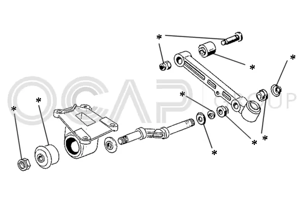 Control/Trailing Arm Kit, wheel suspension (0902266)