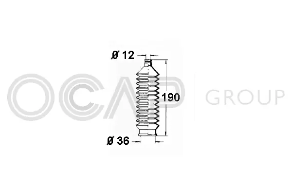 Bellow, steering (1211157)
