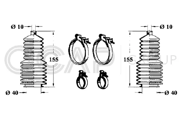 Bellow Kit, steering (0901632)