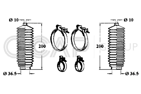Bellow Kit, steering (0900956)