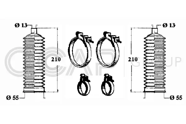Bellow Kit, steering (0901113)