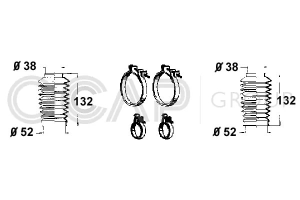 Bellow Kit, steering (0902519)