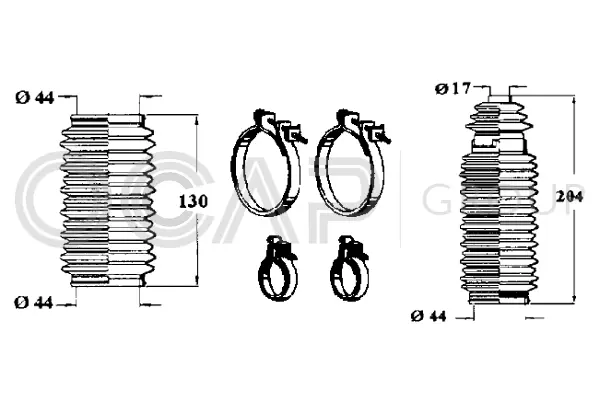 Bellow Kit, steering (0900307)