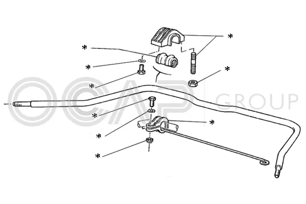 Repair Kit, stabiliser coupling rod (0902207)