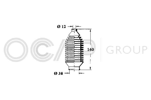 Bellow, steering (1211149)