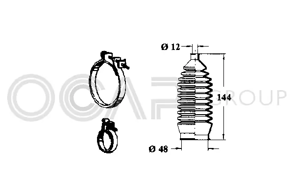 Bellow Kit, steering (0992875)