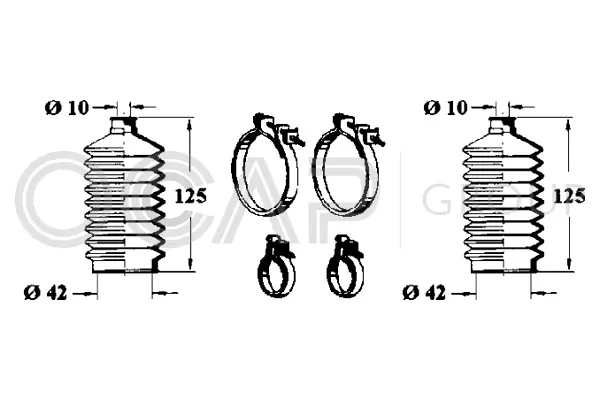 Bellow Kit, steering (0901185)