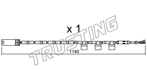 Warning Contact, brake pad wear (SU.325)