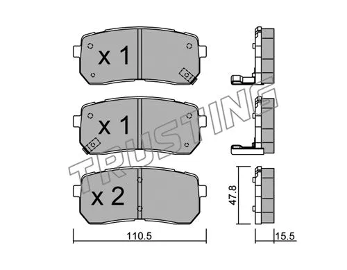 Brake Pad Set, disc brake (802.0)