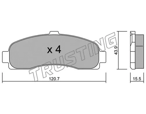 Brake Pad Set, disc brake (147.0)