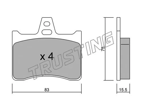 Brake Pad Set, disc brake (547.0)