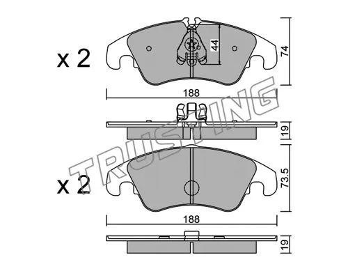 Brake Pad Set, disc brake (791.0)