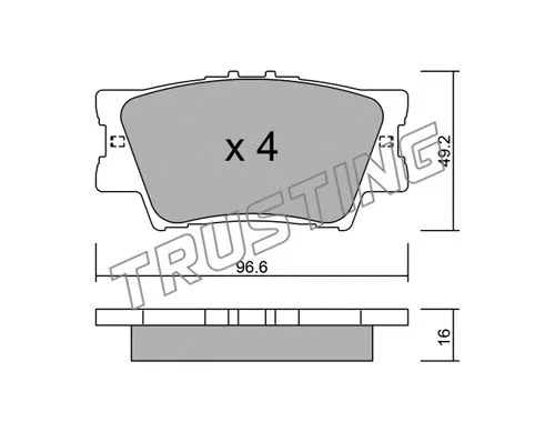 Brake Pad Set, disc brake (765.0)