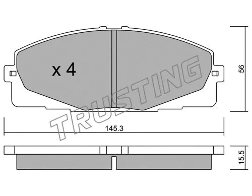 Brake Pad Set, disc brake (900.0)