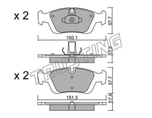 Brake Pad Set, disc brake (321.0)