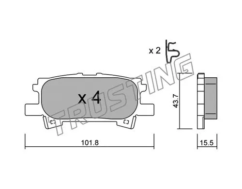 Brake Pad Set, disc brake (635.0)
