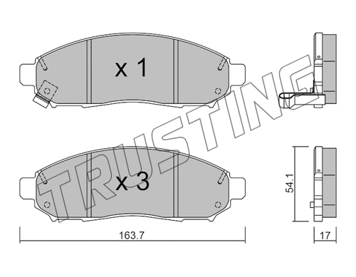 Brake Pad Set, disc brake (759.0)