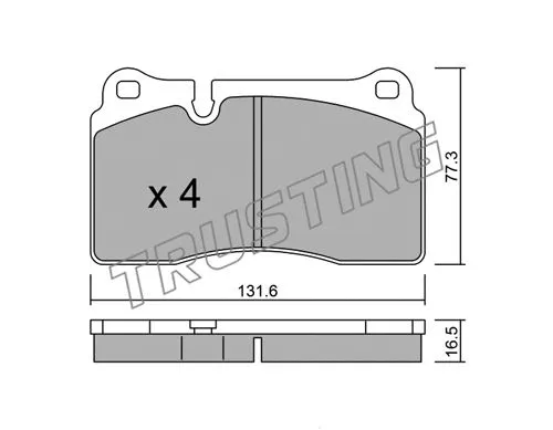 Brake Pad Set, disc brake (675.0)