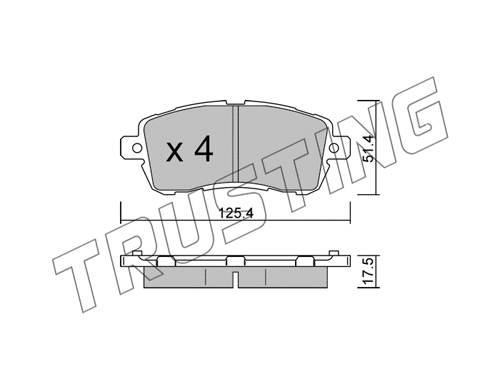 Brake Pad Set, disc brake (1185.0)