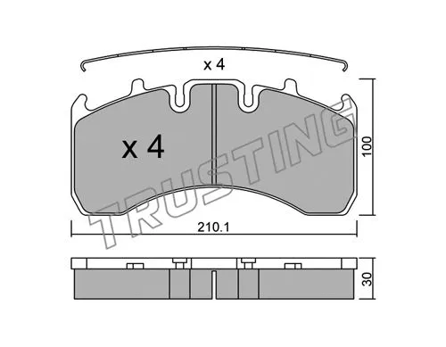 Brake Pad Set, disc brake (666.0)