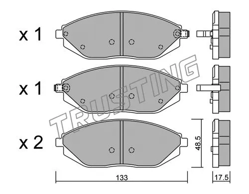 Brake Pad Set, disc brake (925.0)