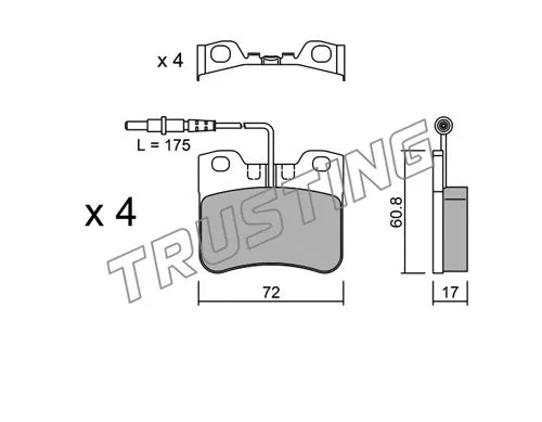 Brake Pad Set, disc brake (062.0)