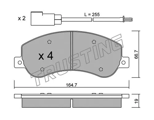 Brake Pad Set, disc brake (696.0)