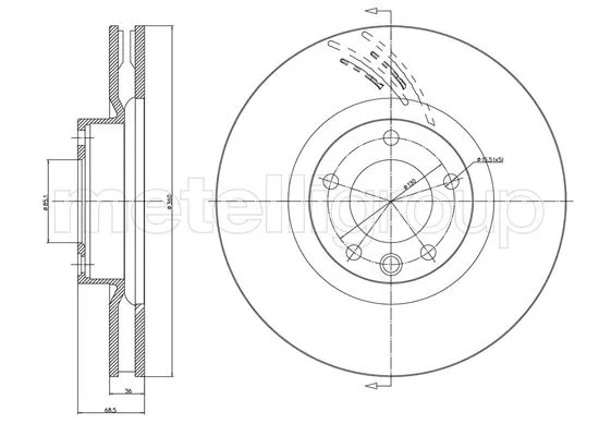 Brake Disc (DF1448)