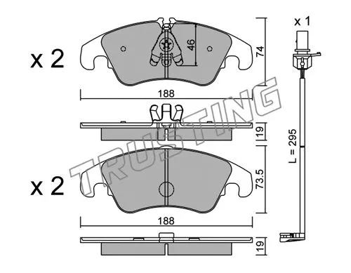 Brake Pad Set, disc brake (791.4W)