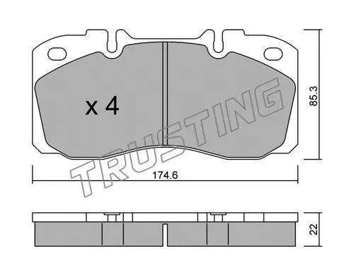 Brake Pad Set, disc brake (277.0)