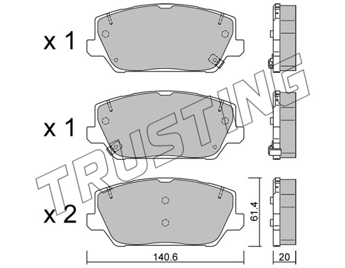 Brake Pad Set, disc brake (1241.0)