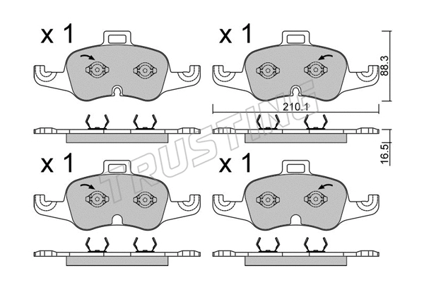 Brake Pad Set, disc brake (1127.1)