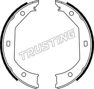 Brake Shoe Set, parking brake (019.027)