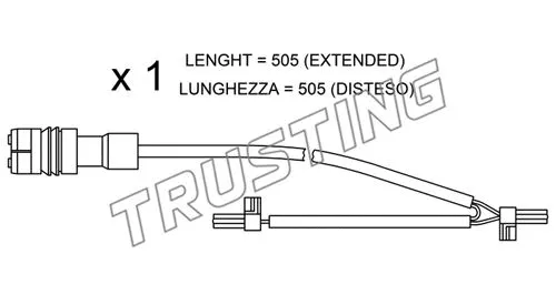 Warning Contact, brake pad wear (SU.219)