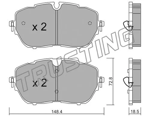 Brake Pad Set, disc brake (1105.0)