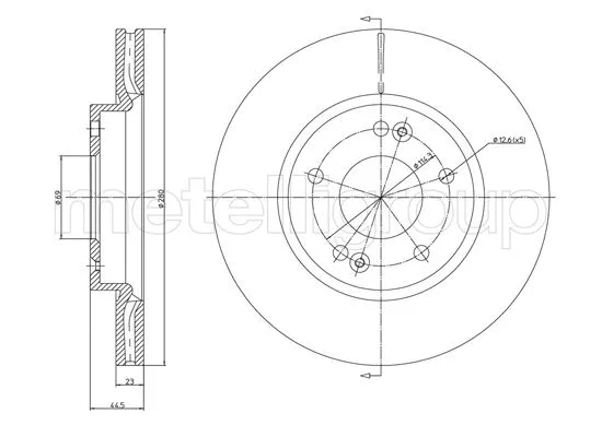 Brake Disc (DF1539)