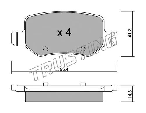 Brake Pad Set, disc brake (581.0)