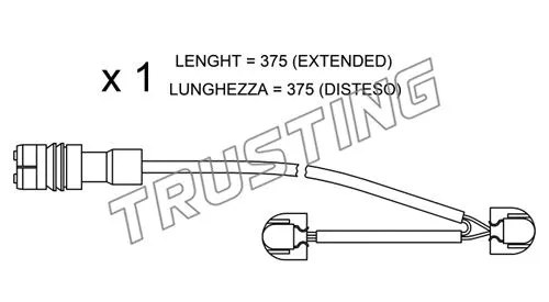 Warning Contact, brake pad wear (SU.267)